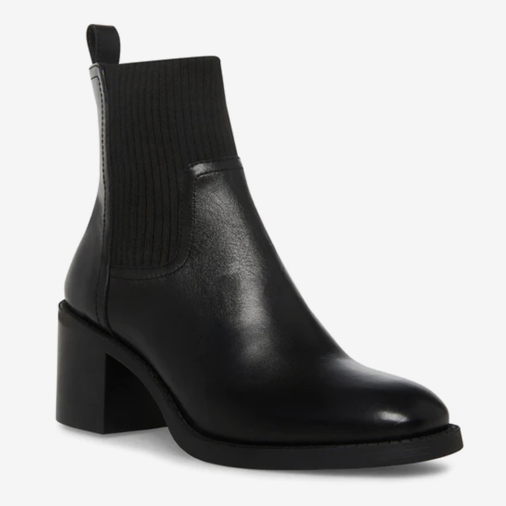 Steve Madden ADMIRE BLACK LEATHER Boot 🖤